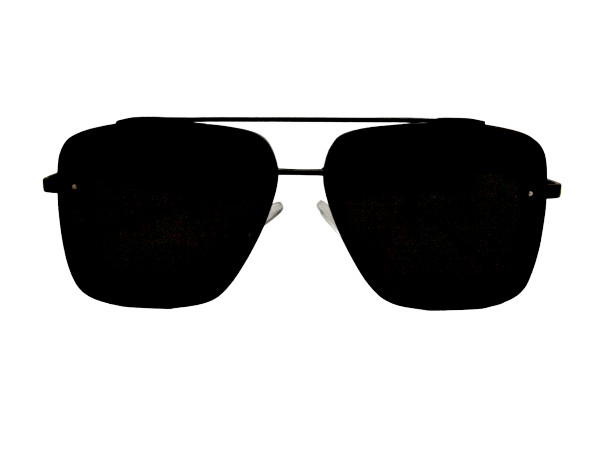 Vintage Pilot Gradient Driving Metal Body Square Sunglasses For Men And Women